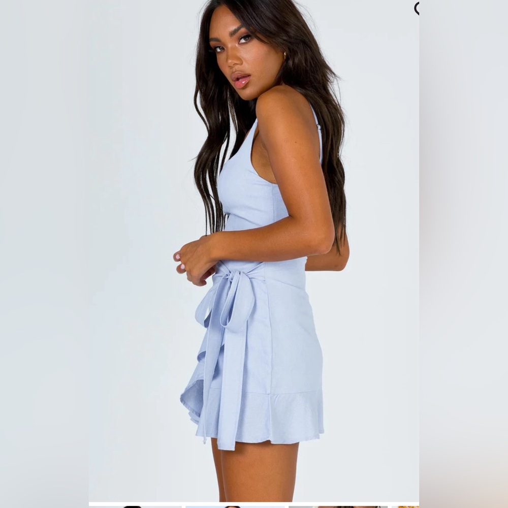 NWT Princess Polly Cottage Hill Mini Dress in baby blue - US 2 - Picture 5 of 15